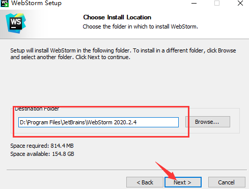 webstorm2020.2.4安装
